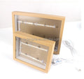 Factory Wholesale Creative Wood Lamp 3D Acrylic Photo Frame Light LED Desk Lamp for Birthday Present