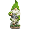 Flocked Solar Garden Statues and Sculptures Outdoor Decor for Patio Lawn Yard Art MegaBDM