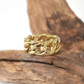 Popular Jewelry New Trendy Design Waterproof Geometrics of  Gold Plated Stainless Steel Rings for Women