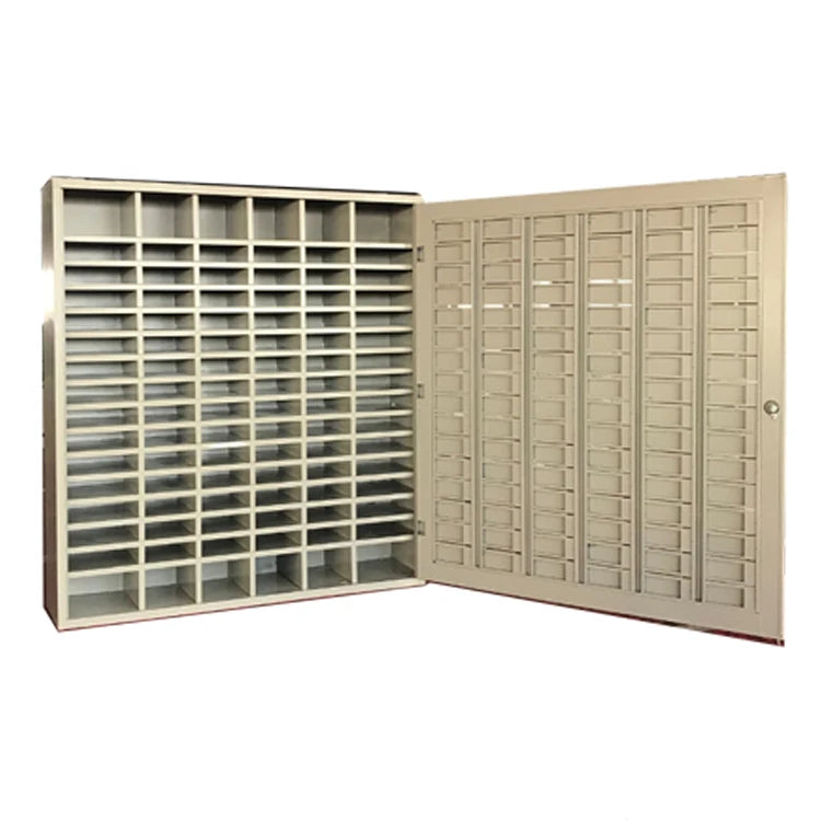 Key-Lock Metal Letter Mailbox with Apartment Storage Slot Post Office Paper Locker
