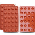 Mini 24-Cavity Semi Sphere Molde De Esfera Half Circle Sphere Silicone Chocolate Bombs Baking Molds MegaBDM