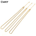 WT-BFN030 WKT 2022 Unique Style Yellow Brass With Gold Necklace New Arrival Hot Sale for Women Metal Necklace Jewelry