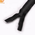 Eco Open-end Black #10 Vinlon Resin Zipper for Garment Close End Plastic Zipper