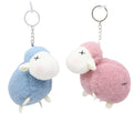 12cm Cartoon Cute Stuffed Animal Alpaca Little Lamb Sheep Toys Plush Keychains Mini Pendant Peluches Sheep Plushie Doll Keychain