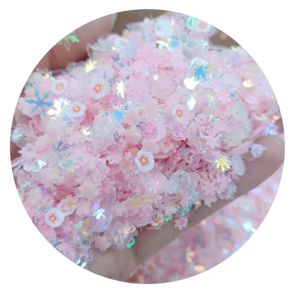Luminous Nail Art Glitters Mixed Flower Snowflake Shell Heart Star Sequins for Nail Art Manicure Decoration Supplier