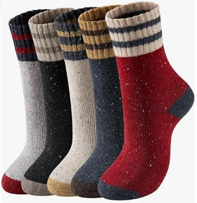 WUYANG FACTORY WUYANG FACTORY Socks for Women Winter Socks for Men Warm Thick Knit Wool Soft Vintage Casual Crew Socks