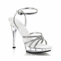 New Black 13 cm Party Queen High Heels Anti slip Pole Dance Striptease Shoes T-stage Model Walk Show Platform Sandals