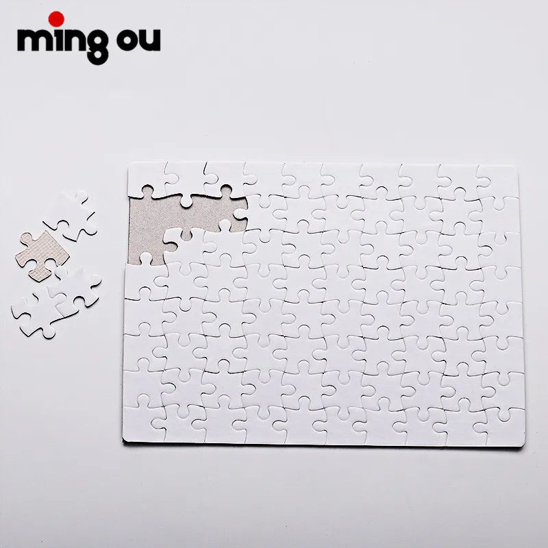 A5 Custom Paper Blank Printable Sublimation Jigsaw Puzzle for Printing 80 Pcs