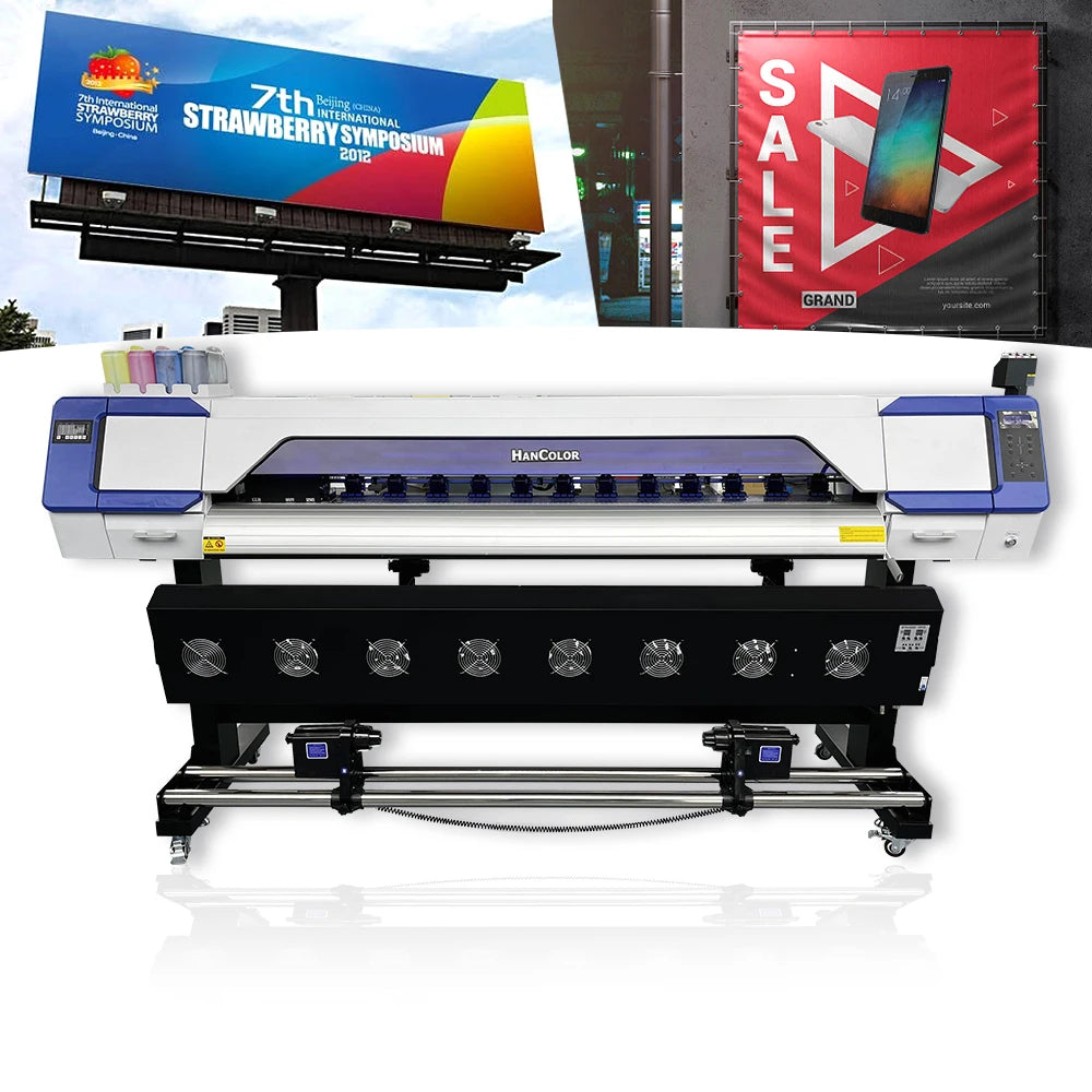 2025 Small Business Printer 6ft Vinyl Printing Machine I3200 XP600 Eco Solvent Printer Canvas Car Sticker Advertisement Printing