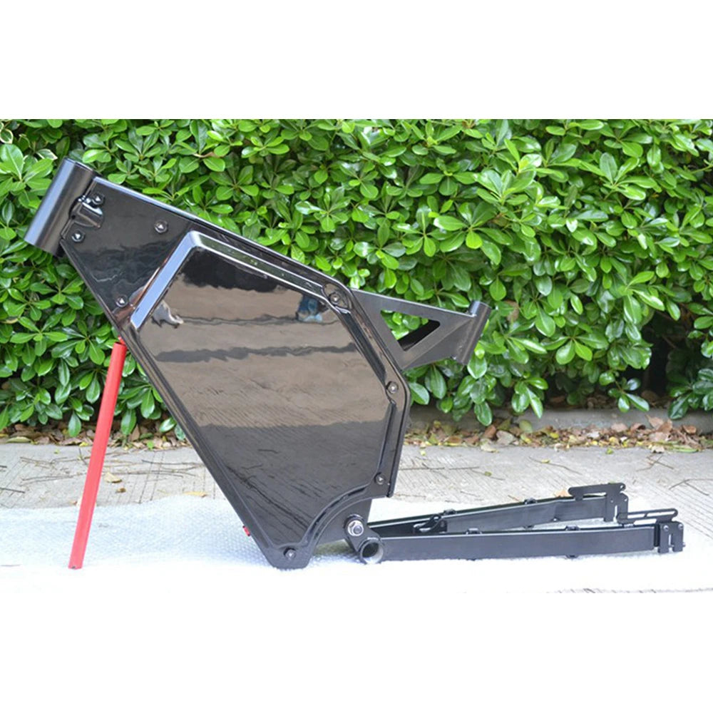 NBpower 150mm/170mm Dropout Light Carbon Ebike Frame Enduro Ebike Frame Black Stealth Bomber Frame Fit for 3000W 5000W 8000W