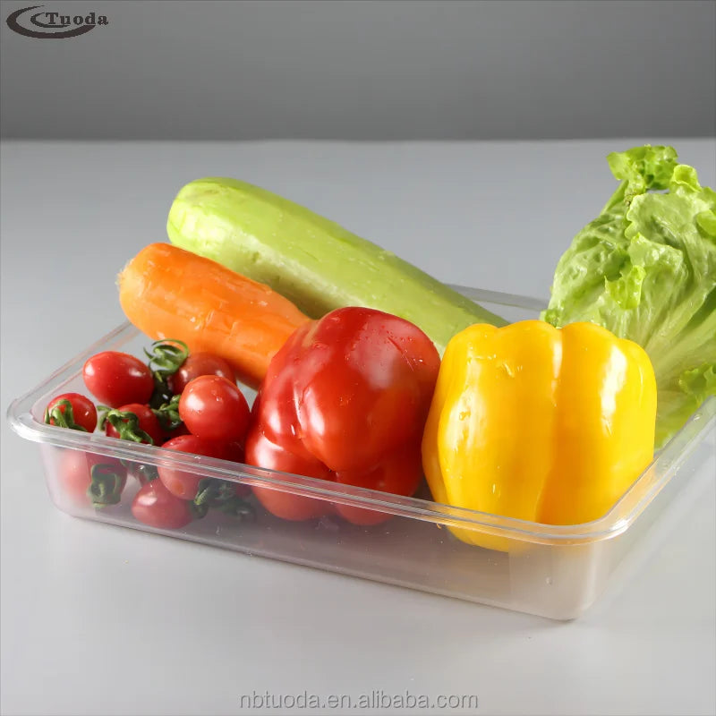 Wholesale Shatterproof Rectangle Houseware Organizer PCTG Plastic Transparent Storage Box Hotel Bathroom Towel Tray