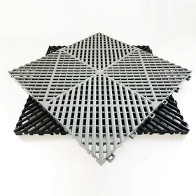 OEM High-Strengh Garage Floor Tiles PP Interlocking Plastic Flooring for Car Parking Warehouse Workshop