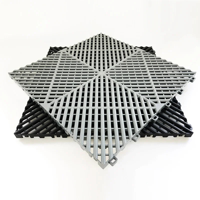 OEM High-Strengh Garage Floor Tiles PP Interlocking Plastic Flooring for Car Parking Warehouse Workshop