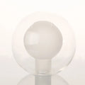 Hand Blown Double Wall White Round Ball Lampshade Borosilicate Glass Ball Chandelier With G9 Screw Mouth