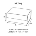 A5 Deep Stock Ready to Ship Graphite Gray Foldable Rigid Party Event Product Gift Packaging Boxes Wholesale