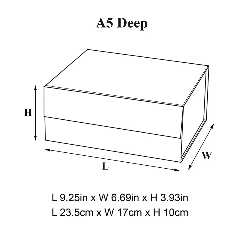 A5 Deep Stock Ready to Ship Graphite Gray Foldable Rigid Party Event Product Gift Packaging Boxes Wholesale