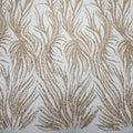 HY2090 Luxury Rose Gold Dubai Lace Fabric Heavy Beaded Tulle Lace Embroidery 2023 Elegant French Dress Lace Wholesale
