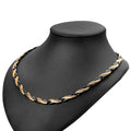 BioMagnetic Jewelry Stainless Steel Elegant Women Necklace With Far Infrared Germanium Negative Ions Neodymium Magnets