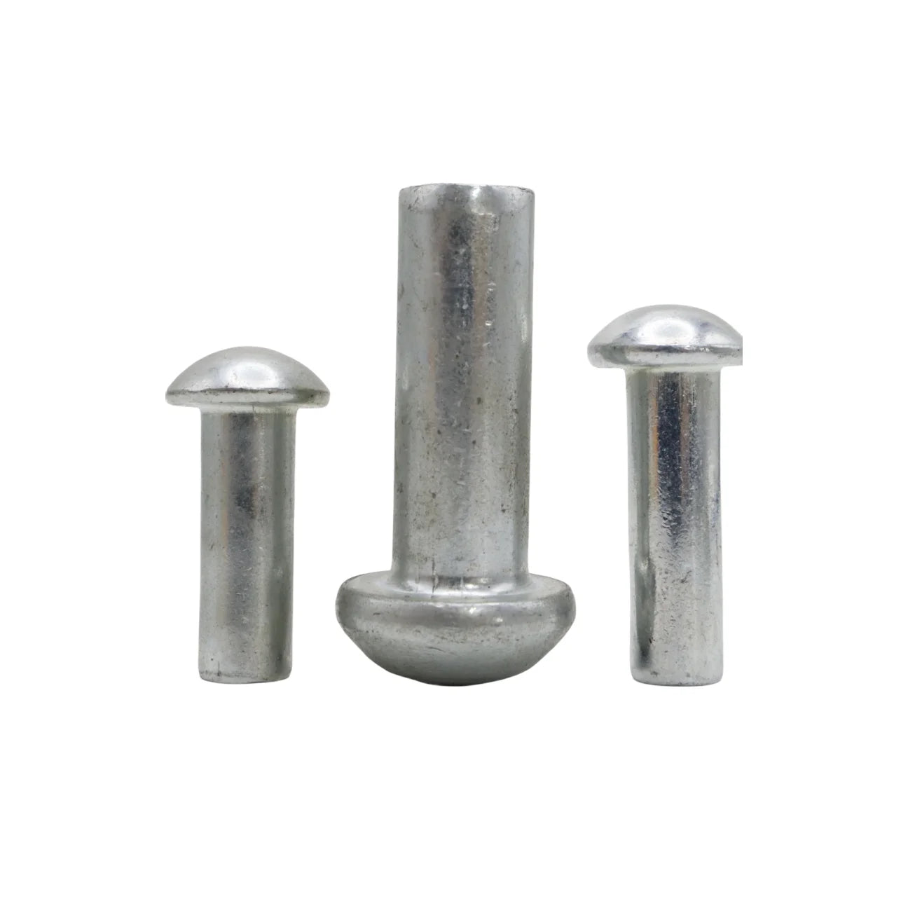 Aluminum Steel Round Head Solid Blind Rivet Industrial Use Knurled Semi Tubular Rivets