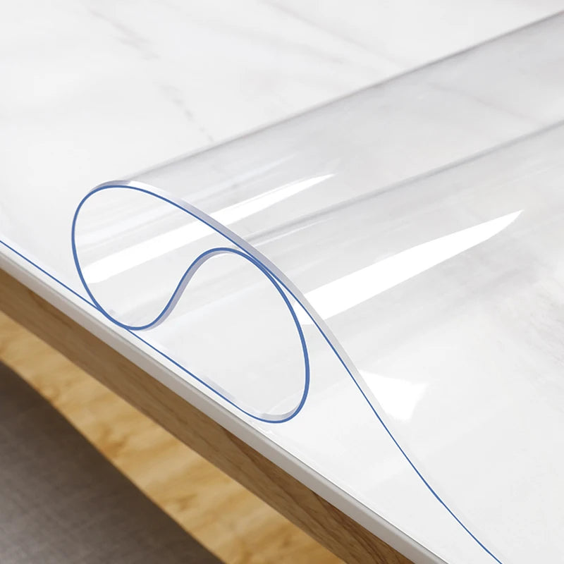 Pvc Custom Table Cloth Plastic Roll Wholesale Soft Glass Film Clear Pvc Table Cloth Roll 1.0mm