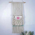 Bohemian Style Tapestry Home Decor Handmade Woven Tassel Printing Door Wall Hanging Tapestry Wall Art Background Home Decoration