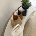 2024 Korean Style High-End Large Capacity Women's Casual Shoulder Bag Simple Autumn Versatile PU Soft Leather Zipper Closure