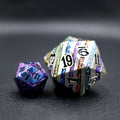 Polyhedral Rpg Dnd Board Game Custom Metal Stripe D20 33mm