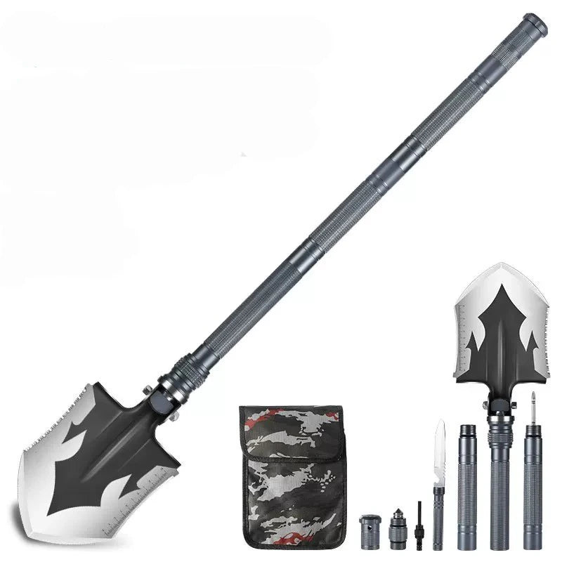Industrial Grade Outdoor Cordless Folding Snow Shovel Multifunctional Survival Camping Farming Detachable Shovels