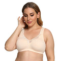 Womens Wirefree Bra Cotton Ropa Interior De Encaje ultra Thin Full Coverage Cups Bra Reggiseno Senza Ferretto Sujetador Sin Aros