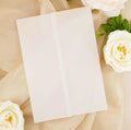 Blank Vellum Paper 5x7 Vellum Invite Wrap for Wedding Invitations Vellum Jacket DIY Wedding Invites Vellum Invitations