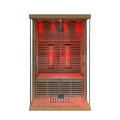 Modern Design Red Light Therapy Indoor Wooden Infrared Sauna Room for 2 Person Use