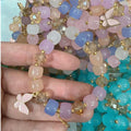 Charm Butterfly Bracelet Exquisite Sweet Gemstone Green Blue Pink Purple Crystal Butterfly Bracelet for Women Girls