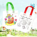 Wholesale DIY Cartoon Pattern Eco Reusable Non Woven Medium Laminated Tote Shopping Bag