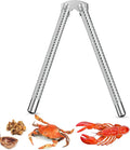 Stainless Steel Nut Cracker Silver Metal Shell Tool for Seafood & Nuts for Crab Lobster Cracking