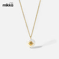 New Design Women Star Stainless Steel Natural Mother of Pearl in 18K Gold Jewelry Necklace for Gift