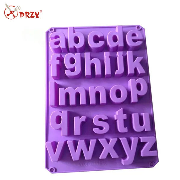 Silicone Lowercase Letters Soap Mold  Wholesale Letter Soap Tray Mold