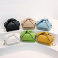 Summer Fashion Handle Chain Pleated Cloud Hand Bags Shoulder Leather Purses Pure 2023 Ladies Mini Handbag for Women