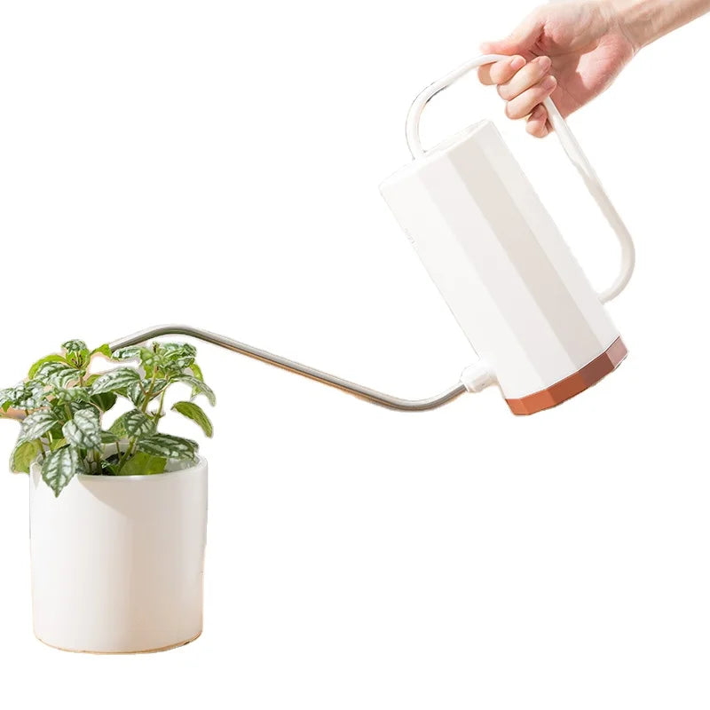 RUIPU 1200mL Watering Pot Modern Gardening Colorful Plastic Indoor Watering Can White Stainless Steel Long Spout