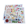Hot Sale Girls Epoxy Sticker Kids Pupil Epoxy Sticker Label