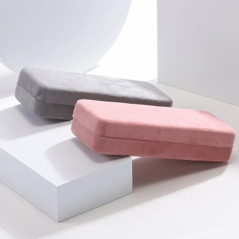 Fashionable Full Frame  Portable Eco-Friendly PU Metal Rectangular Box Printed for Myopia Presbyopia Glasses Case
