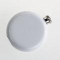 5oz Wholesale 304 Stainless Steel White Blank Sublimation Round Whiskey Alcohol Liquor Hip Flasks with Rhinestone Crown Lids