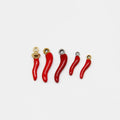 Fashion Red Pepper Enamel Charms DIY Jewelry Making Stainless Steel Charm for Necklace Pendant Accessories