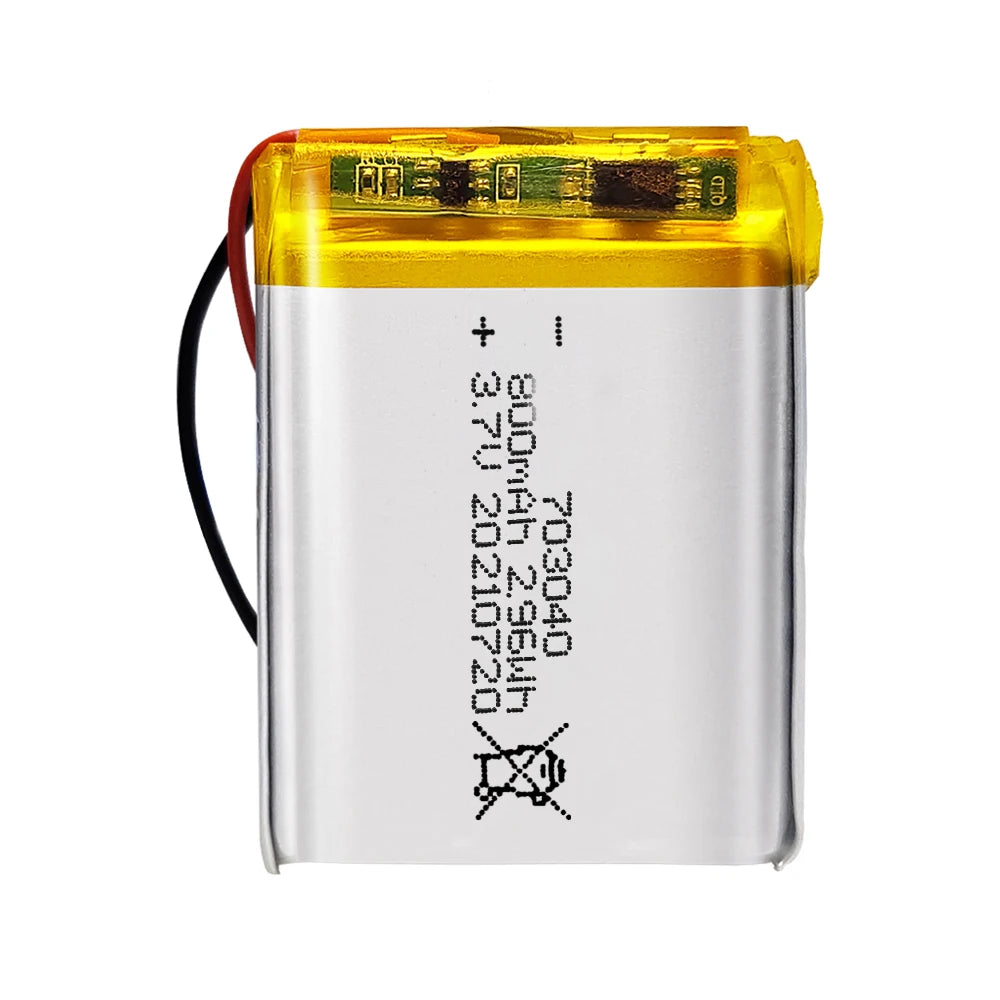 3.7v 800mah Pouch Lithium Ion Battery Lipo 703040 for Cell Phones