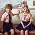 Factory Supply Wholesale OEM Custom Designs Summer Shirts Skirt Boys and Girls School Uniform for Primary Children