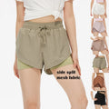 Women's Shorts Sports Wear Custom Logo Solid Color Fashion Shorts Women Jogging Gym 2 in 1 Shorts