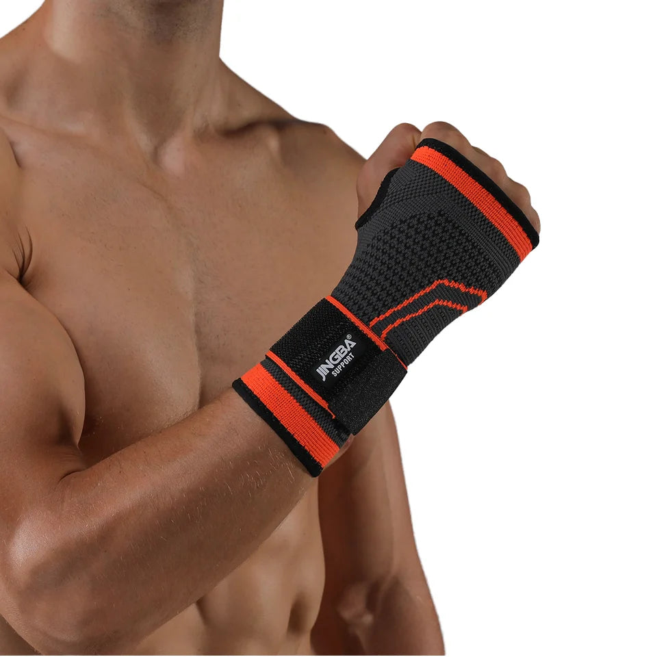 JINGBA SUPPORT Professional Unisex Indoor/Outdoor Sports Wrist Support Brace OEM ODM Hand Protector for Volleyball Badminton Fitness