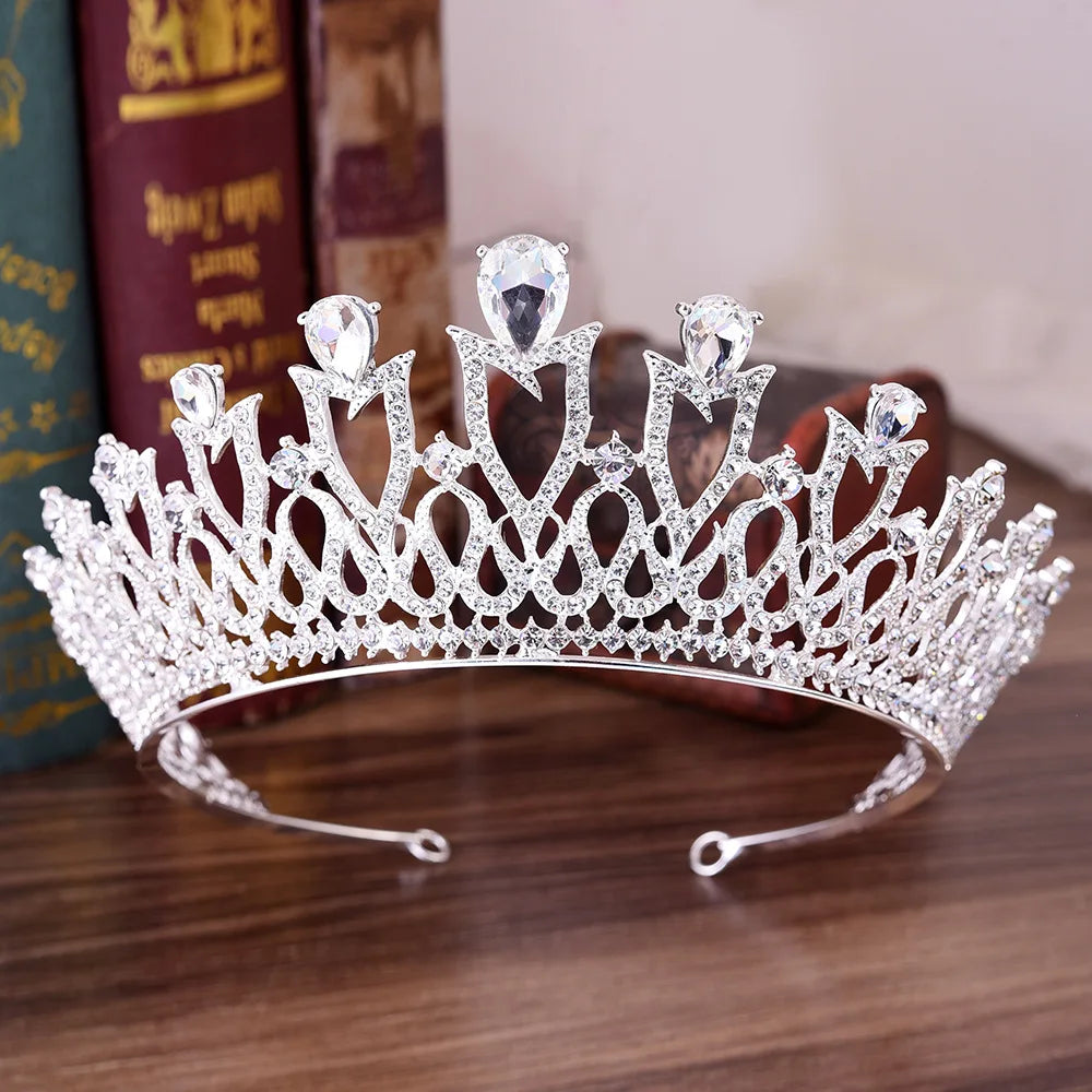 ZGH1120 Wholesale Wedding Bridal Crown Rhinestone Bridal Adult Crowns and Tiaras Hair Accessories