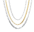 Wholesale Stainless Steel Wild Long Box Chain Rectangular Lattice Chain Jewelry Accessories