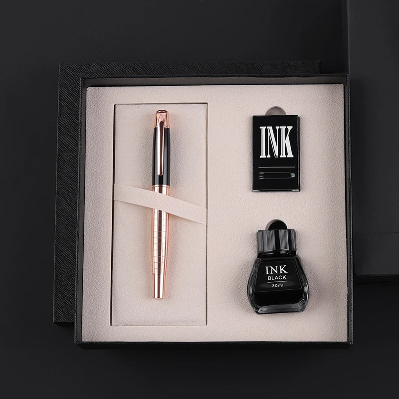 Luxury Gift Set Metal Fountain Pen Custom logo