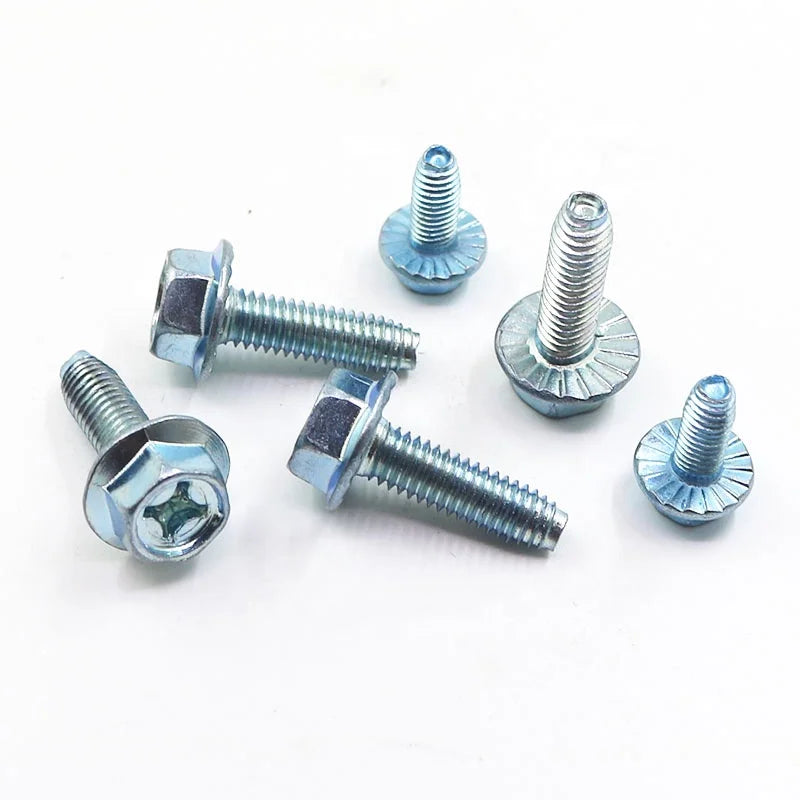 M4M5M6M8 Cross Recessed Pan Head Thread Rolling Screw Steel Class 8 Zinc Plated with Flange Serrated for Various Applications